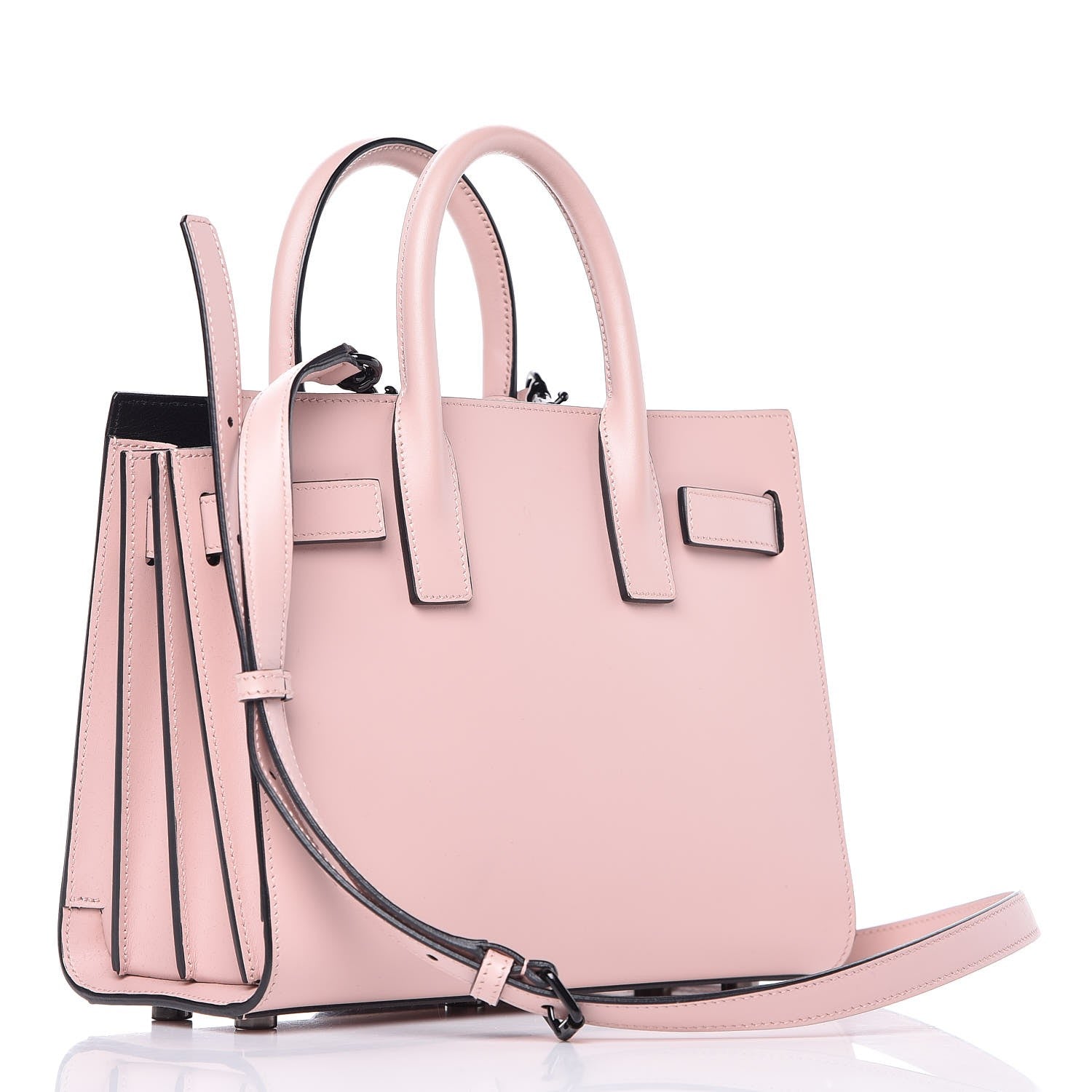 Saint Laurent Calfskin Nano Sac De Jour Pale Pink 3 of 7