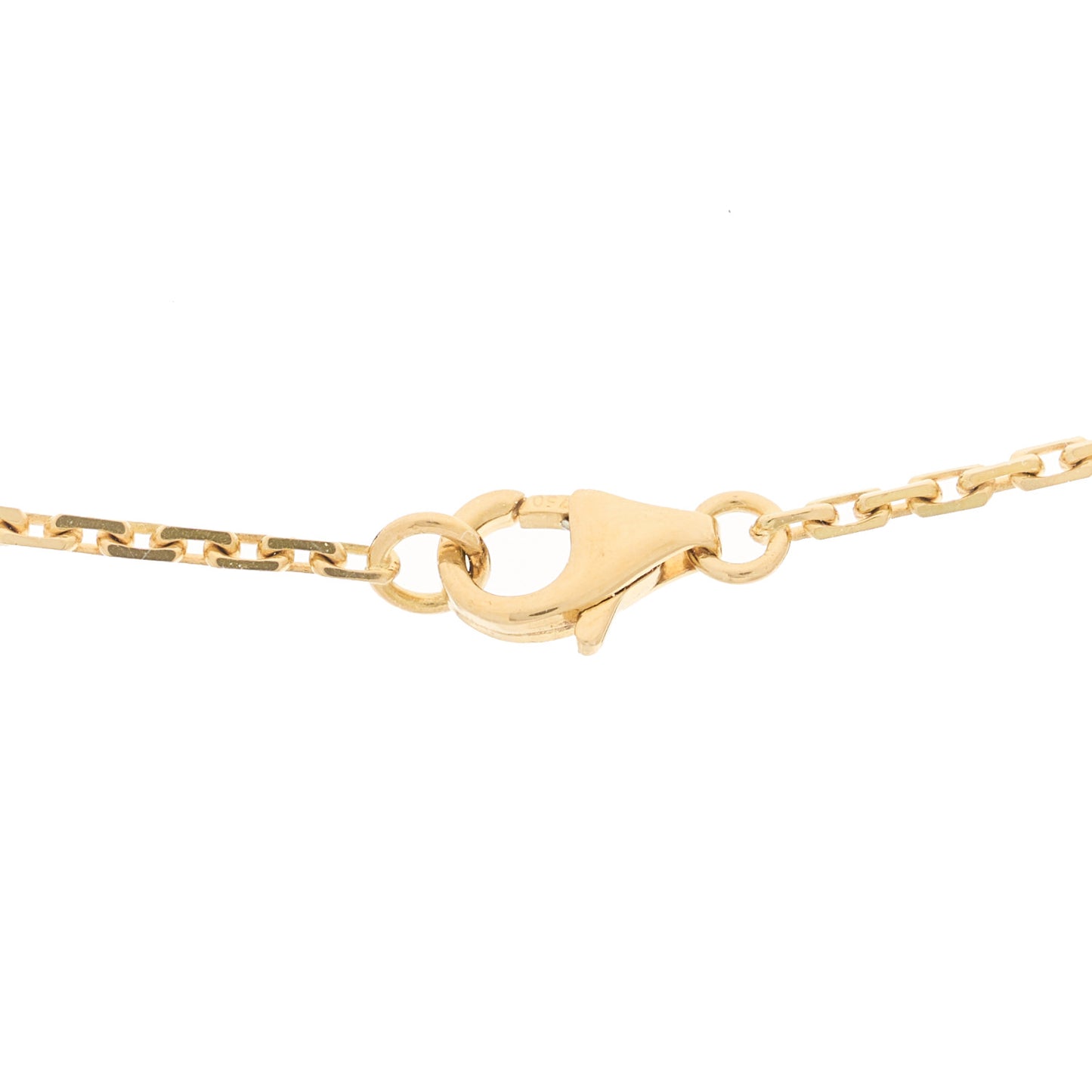 18K Yellow Gold Diamond Interlocking LOVE Necklace
