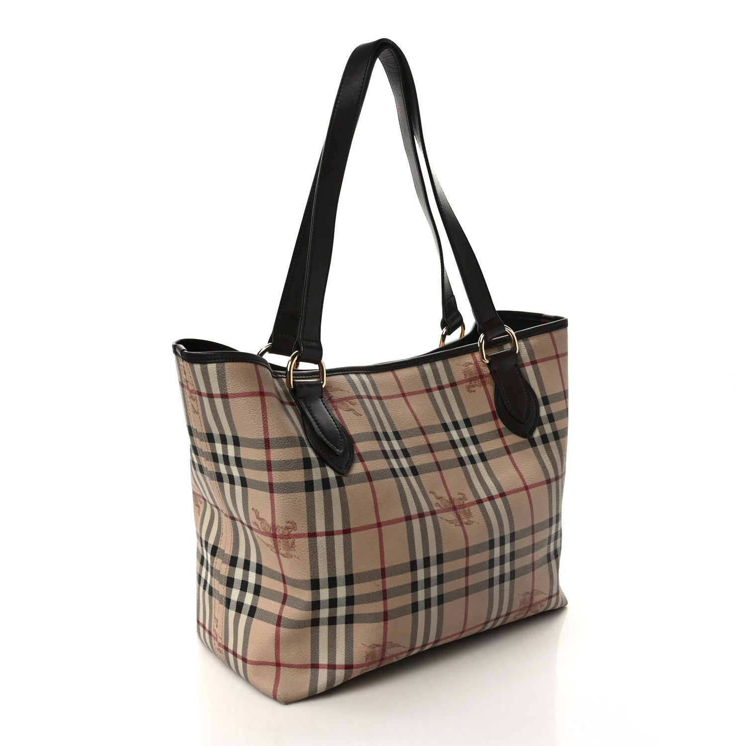 Burberry Haymarket Check Large Nick Tote Chocolate 3 of 11