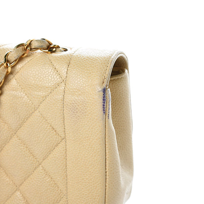 Chanel Caviar Quilted Small Single Flap Beige 10 of 22
