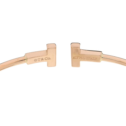 Tiffany 18K Rose Gold Narrow T Wire Bracelet 3 of 3