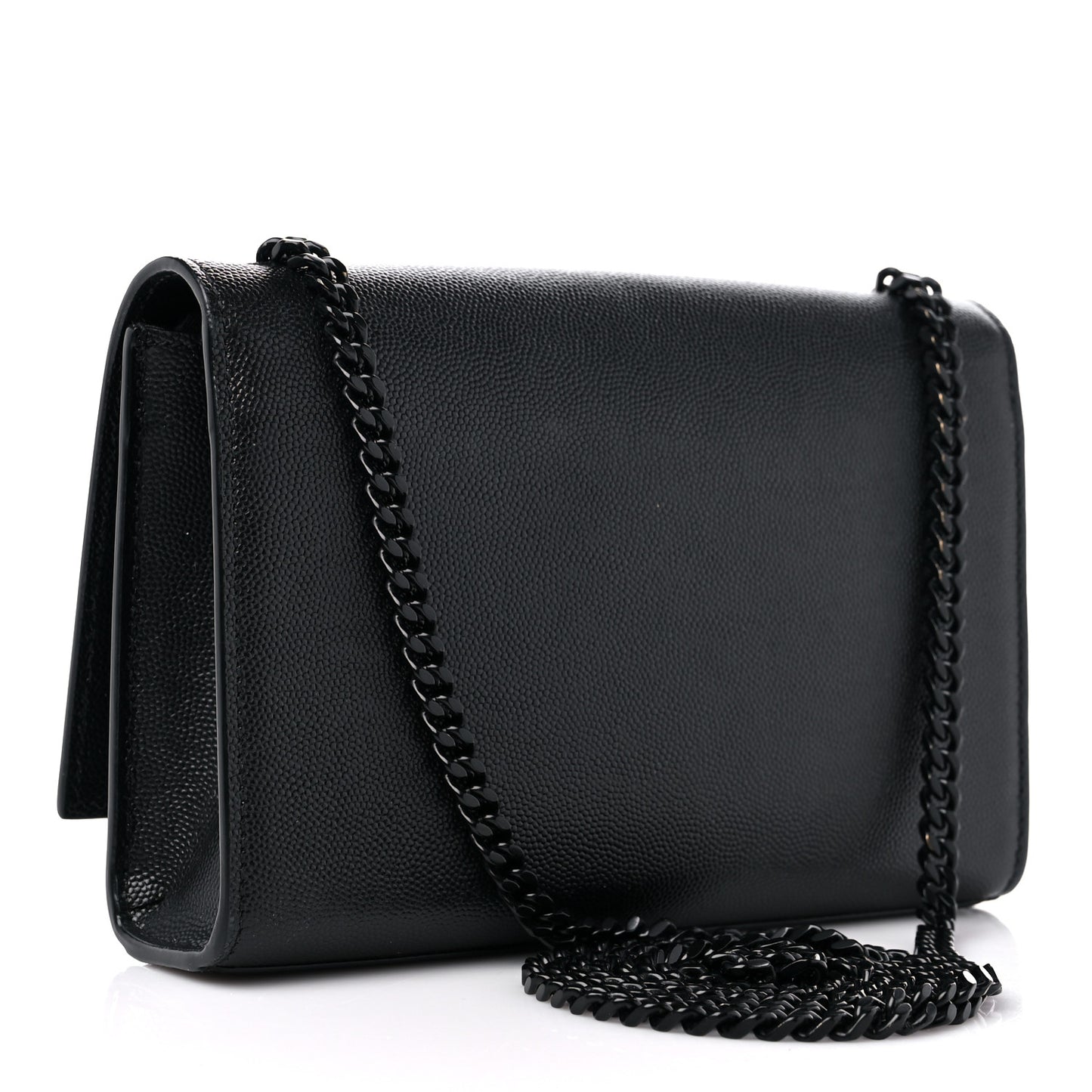 Grain De Poudre Medium Classic Monogram Monochrome Kate Satchel Black