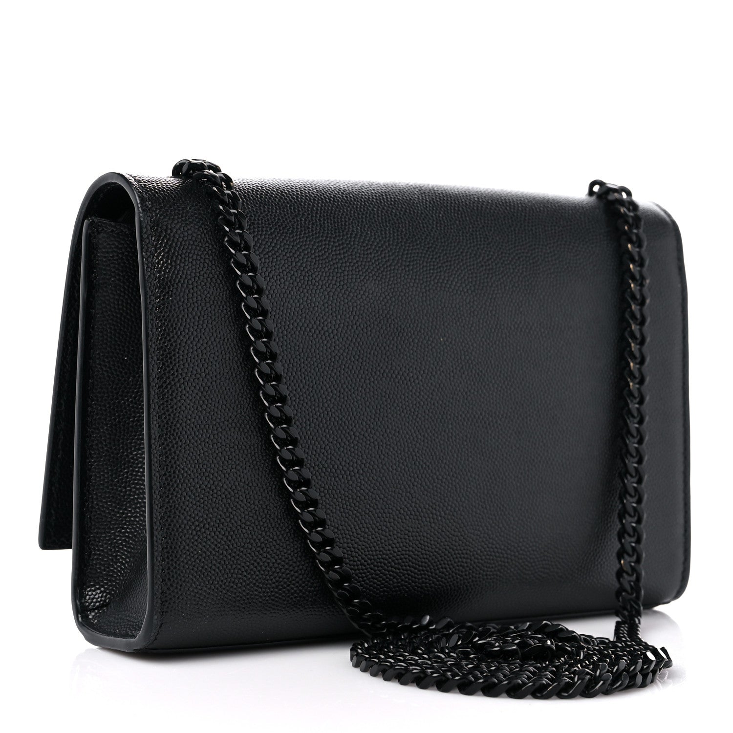 Saint Laurent Grain De Poudre Medium Classic Monogram Monochrome Kate Satchel Black 2 of 10