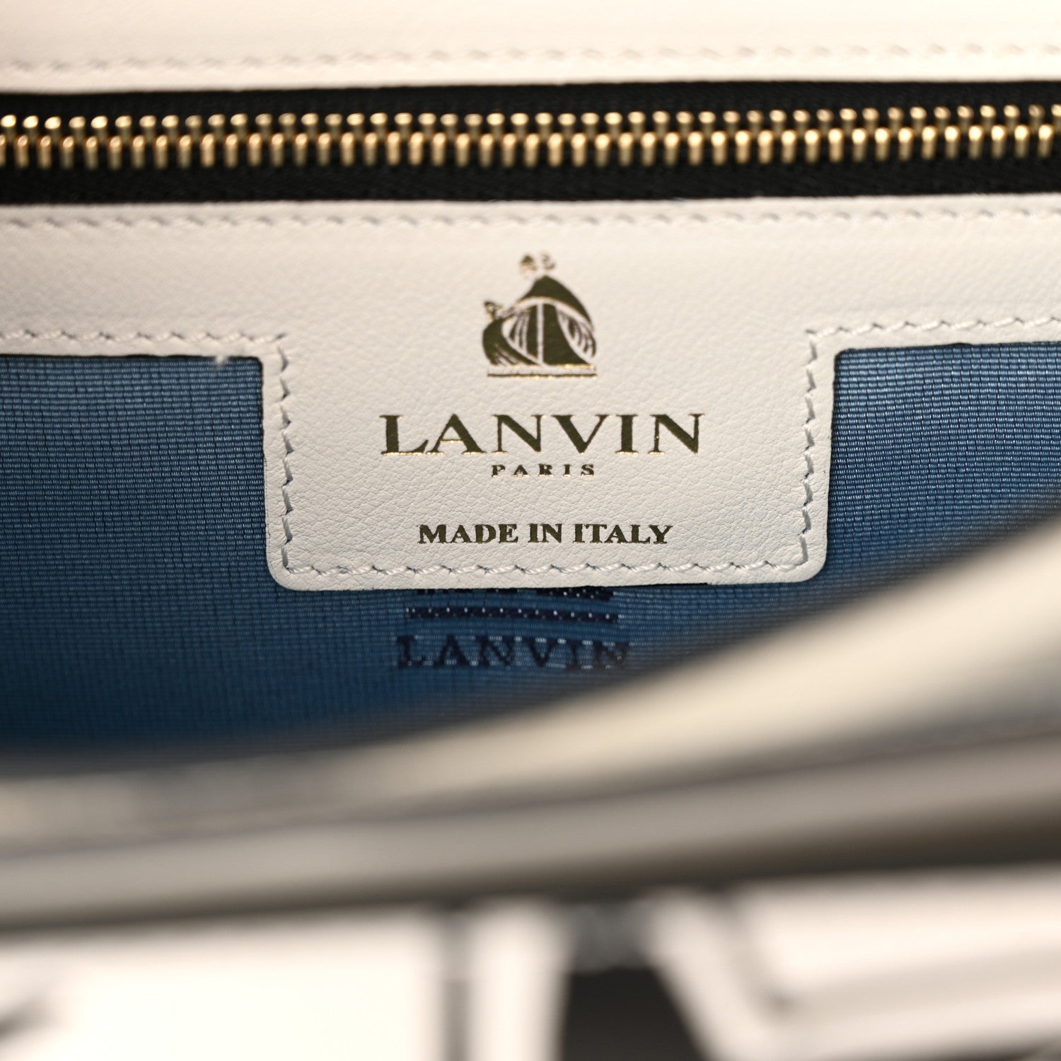 Lanvin Calfskin Star Print Small Box Jiji Shoulder Bag White Multicolor 6 of 13