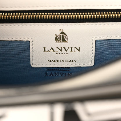 Lanvin Calfskin Star Print Small Box Jiji Shoulder Bag White Multicolor 6 of 13