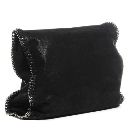 Stella McCartney Faux Leather Shaggy Deer Falabella Big Tote Black 3 of 9