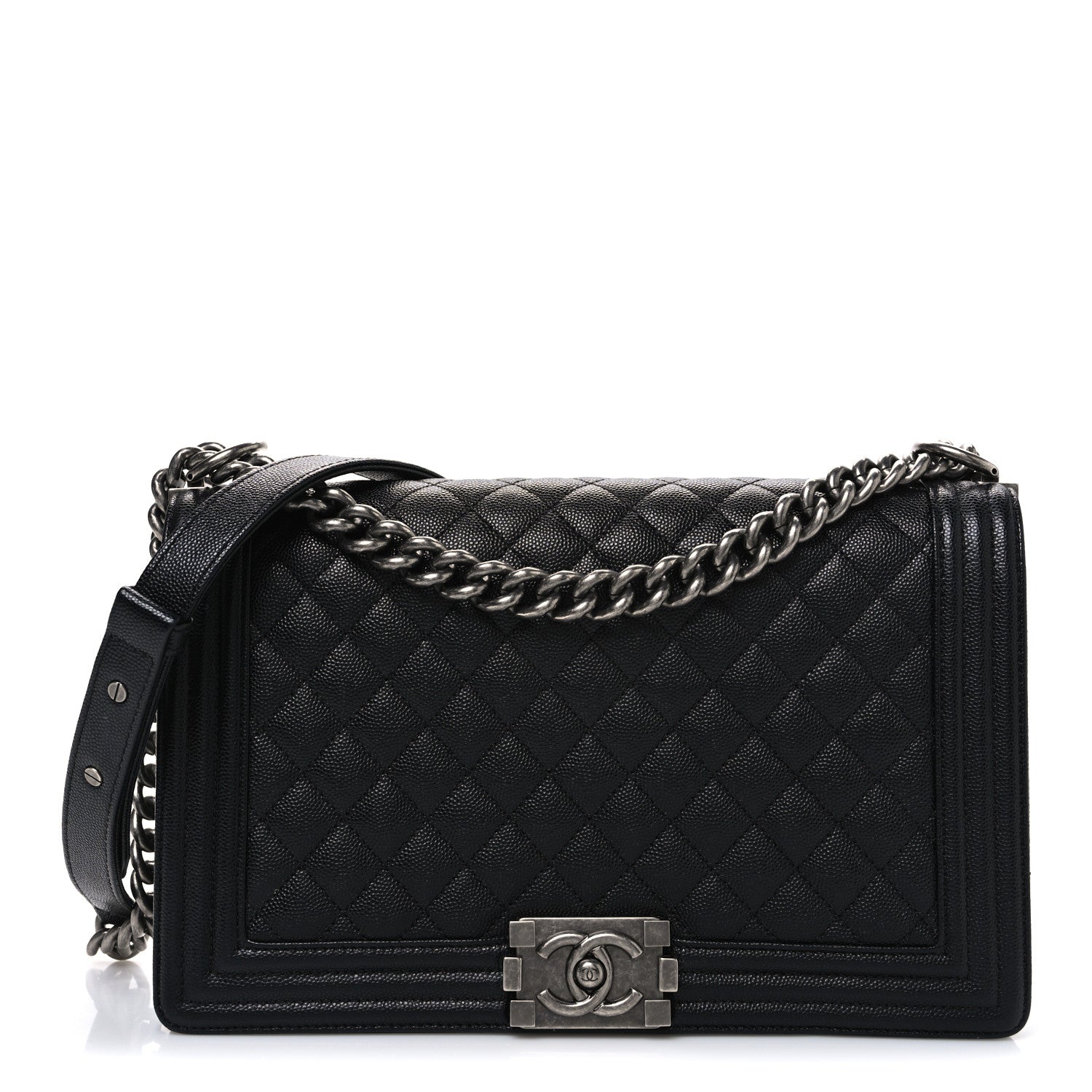 Chanel Caviar Quilted New Medium Boy Flap Black 1 of 10