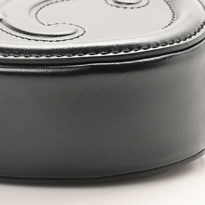 Celine Smooth Calfskin Cuir Small Triomphe Oval Crossbody Purse Black 11 of 11