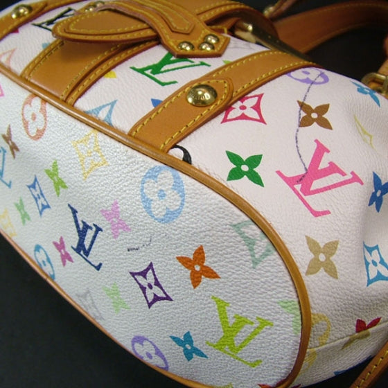Monogram Multicolor Theda GM White