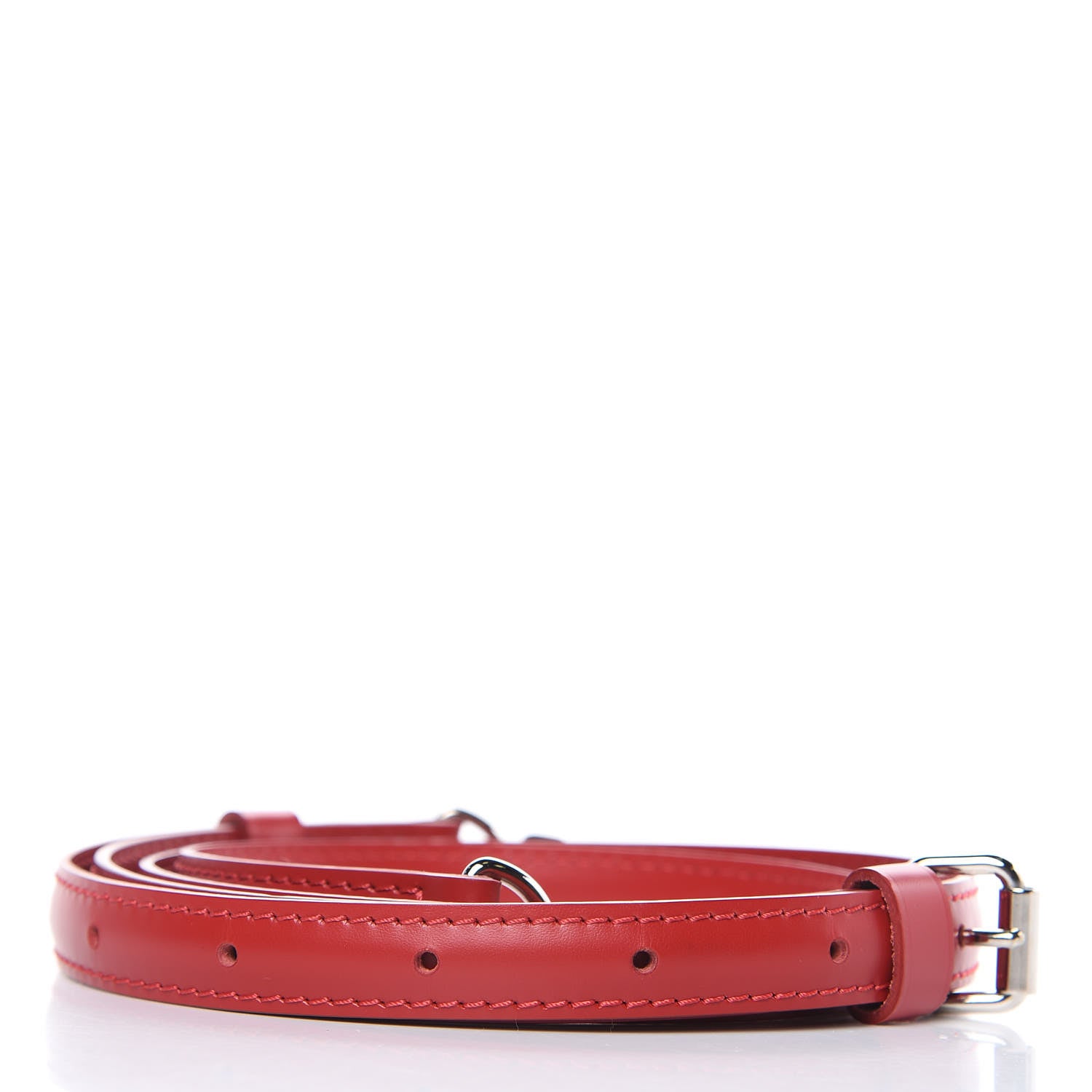 Louis Vuitton Calfskin 16mm Adjustable Shoulder Strap Red 2 of 5