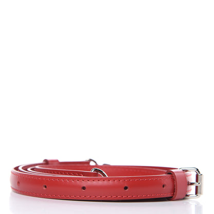 Louis Vuitton Calfskin 16mm Adjustable Shoulder Strap Red 2 of 5
