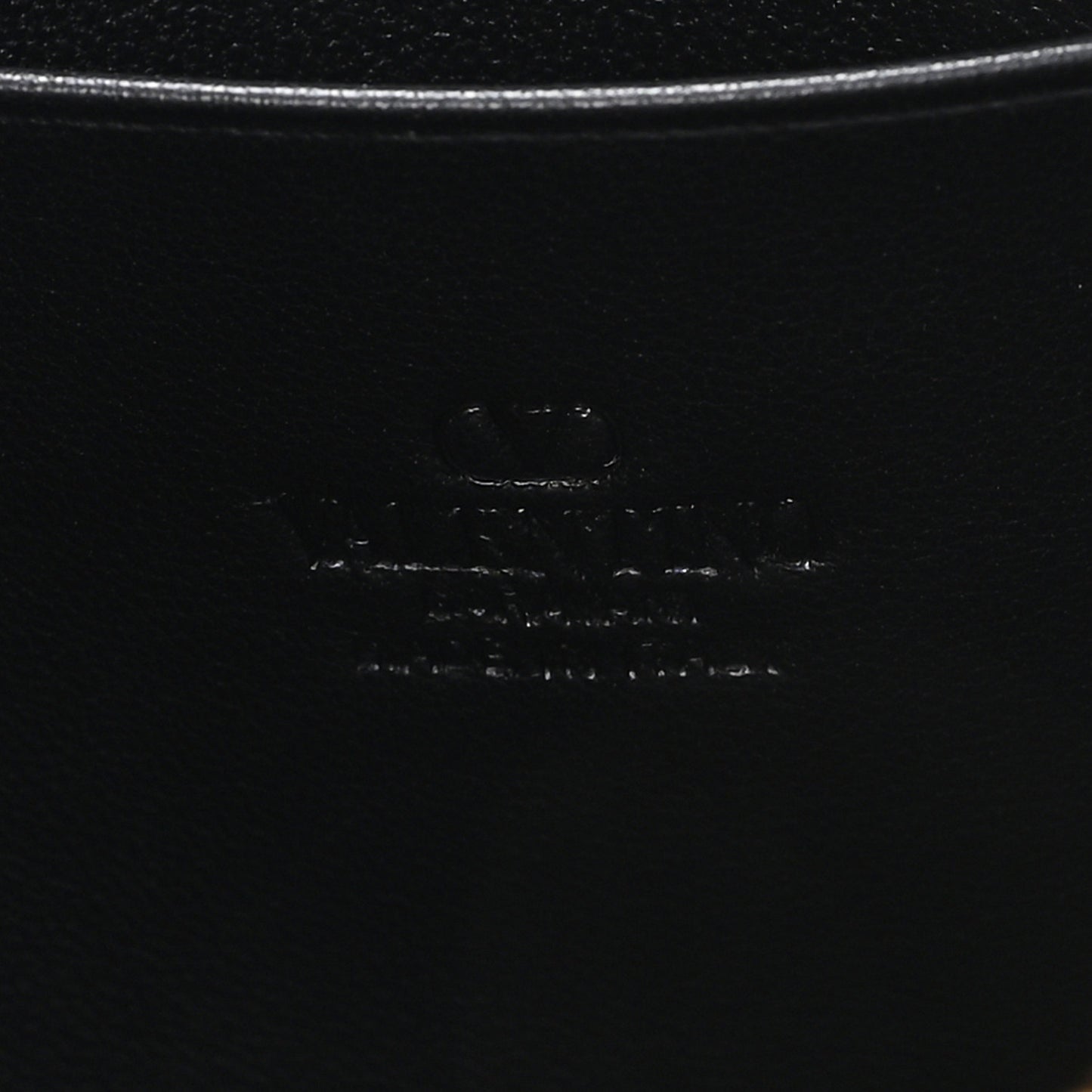 Nappa Vlogo Zip Pouch Butter Black