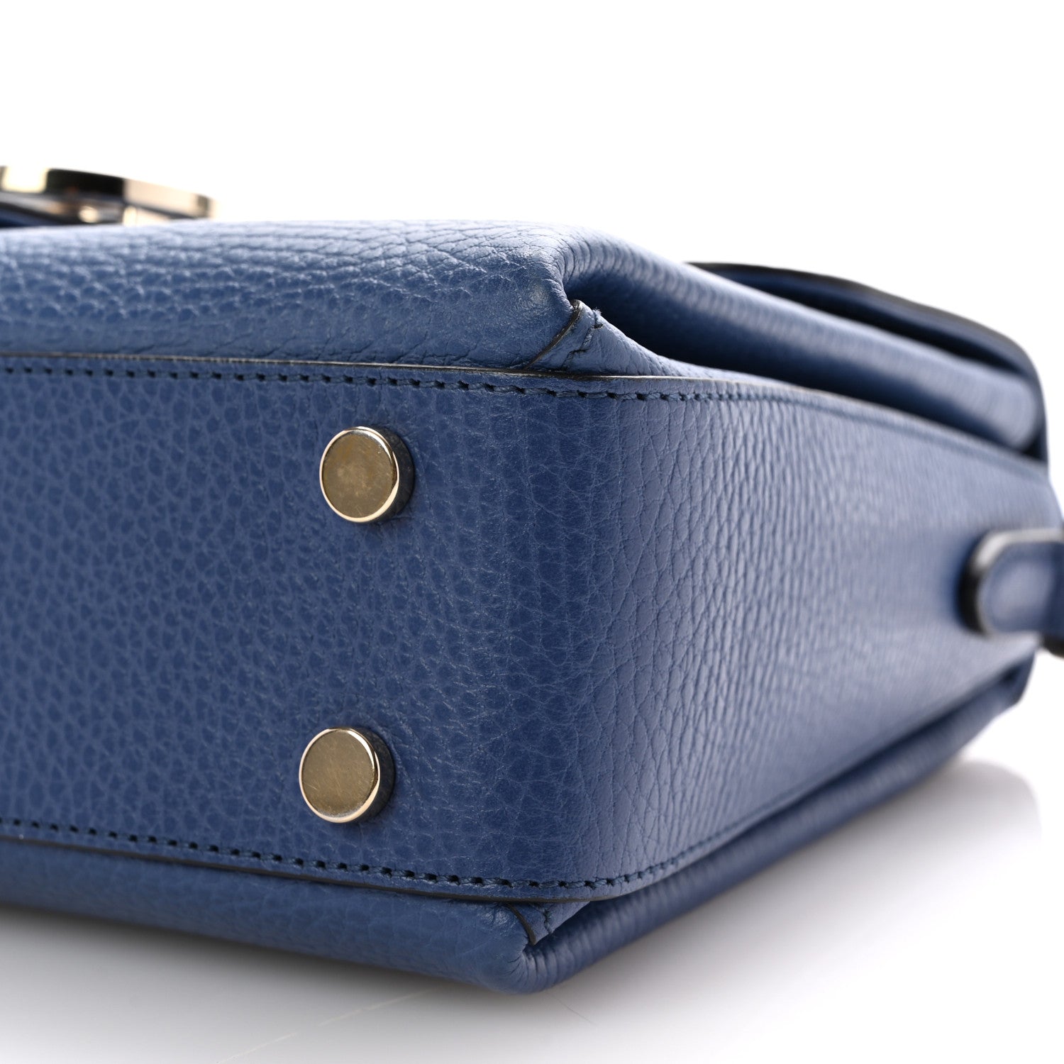 Gucci Dollar Calfskin Interlocking G Top Handle Shoulder Bag Caspian 10 of 10