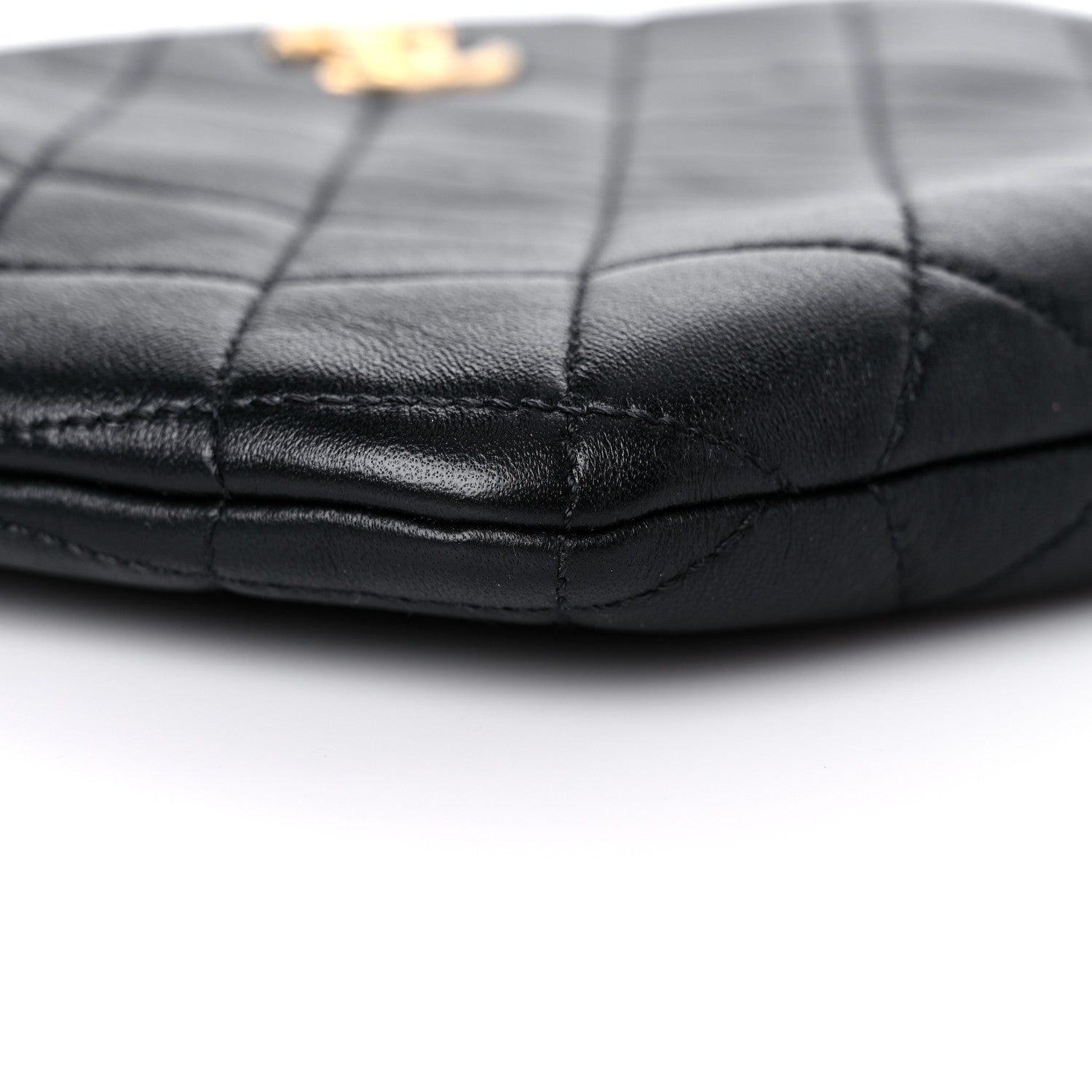 Chanel Lambskin Quilted Pearl Crown Clutch Bag Black 8 of 13