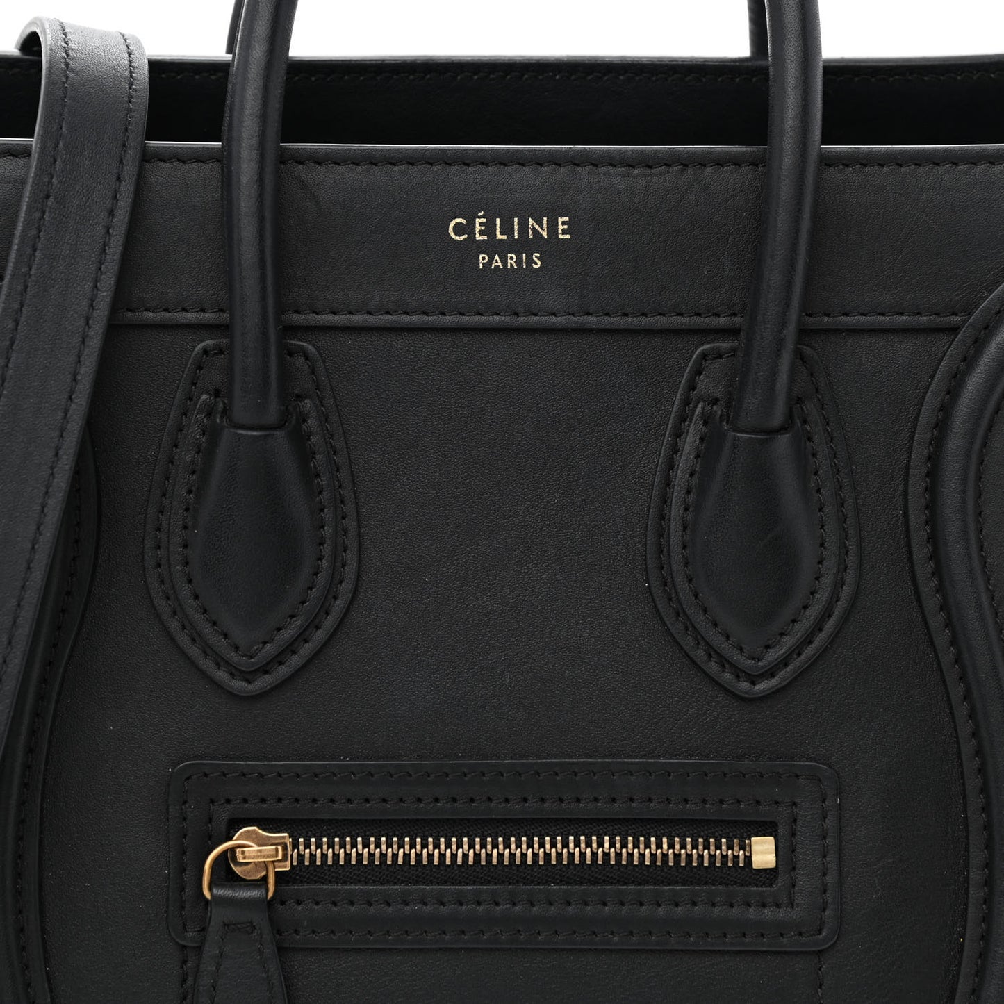 Smooth Calfskin Nano Luggage Black