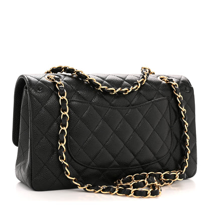 Chanel Caviar Quilted Medium Double Flap Black 3 of 10