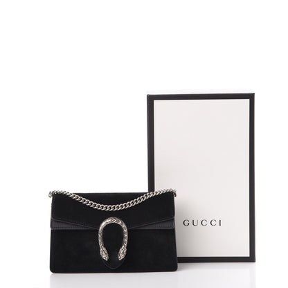 Gucci Velvet Super Mini Dionysus Shoulder Bag Black 8 of 8
