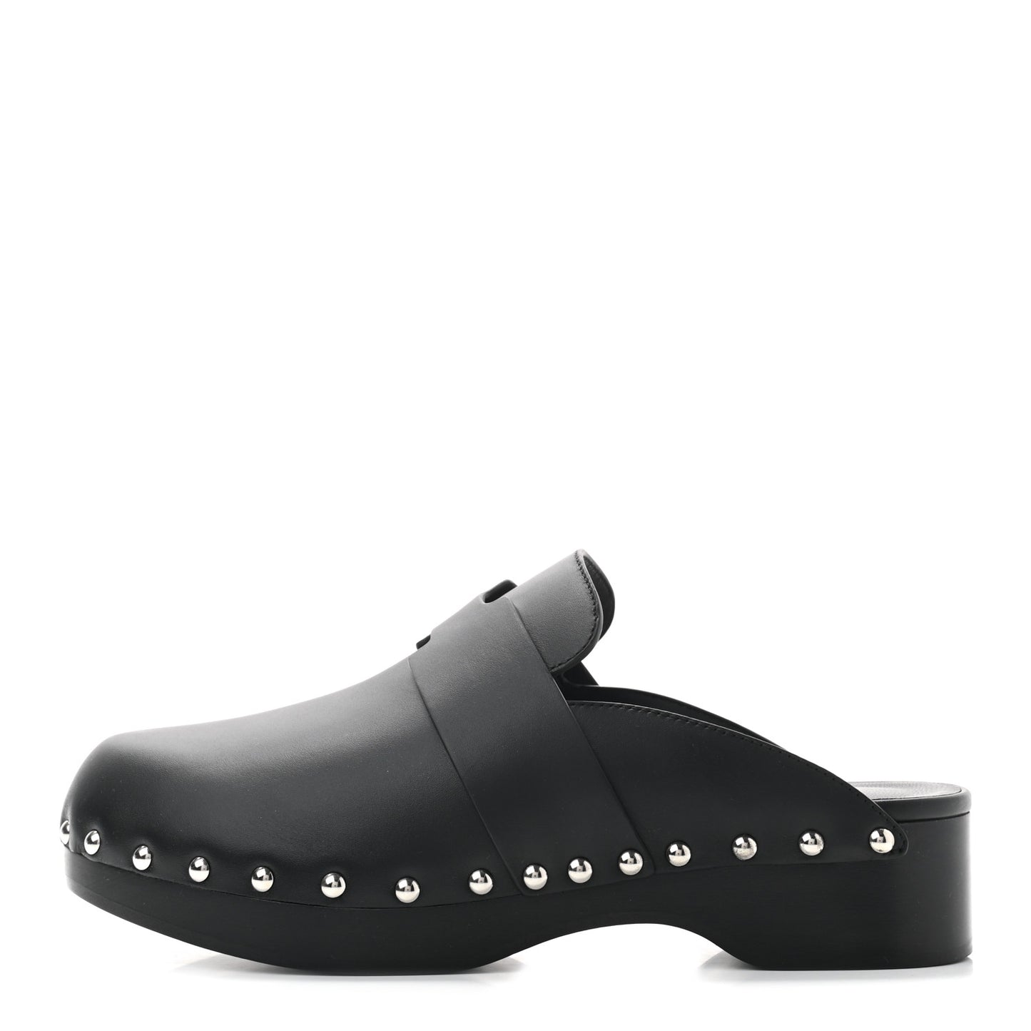 Calfskin Calya Mules 37 Black