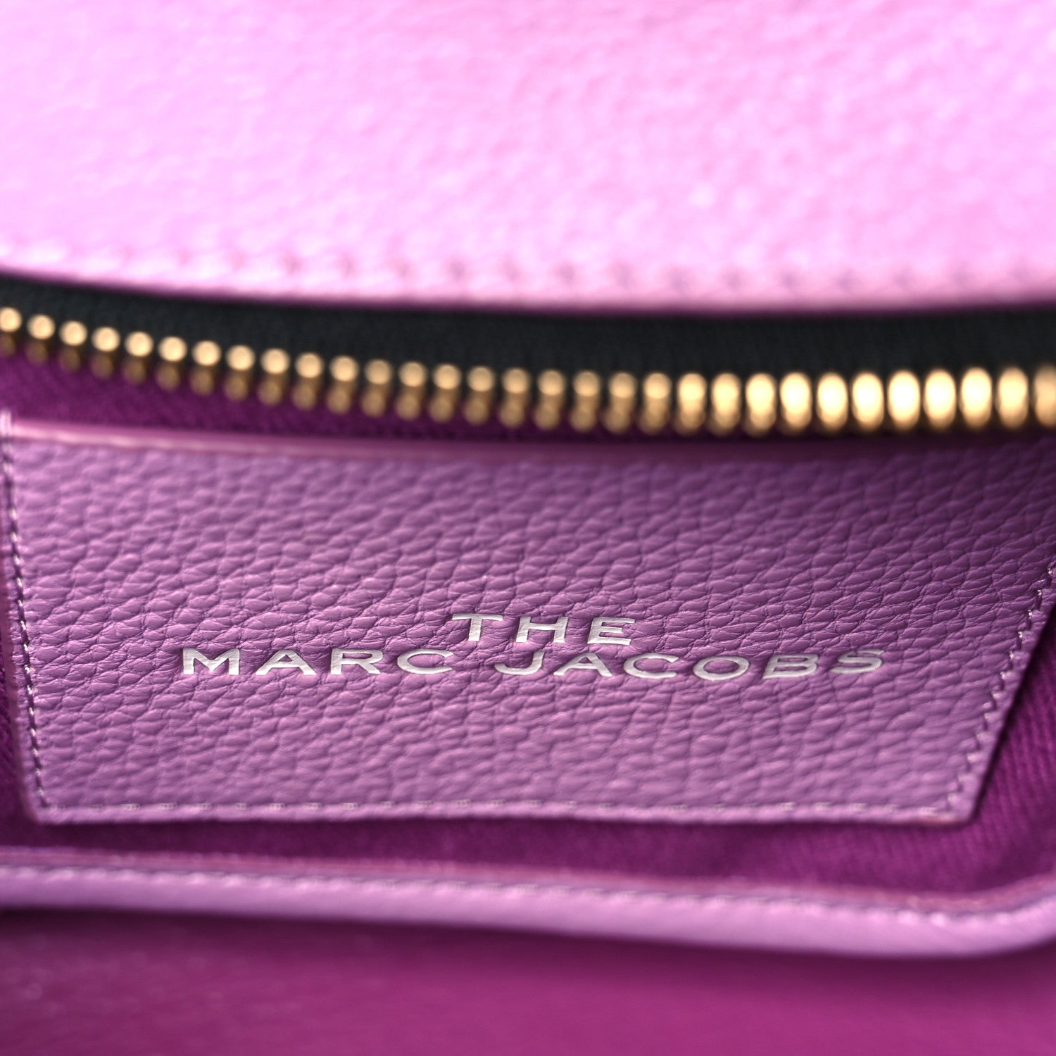 Marc Jacobs Grained Calfskin Small The Tote Bag Regal Orchid 7 of 11