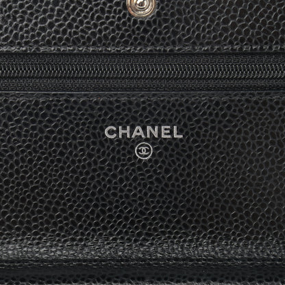 Chanel Caviar Quilted Wallet On Chain WOC Black 6 of 12