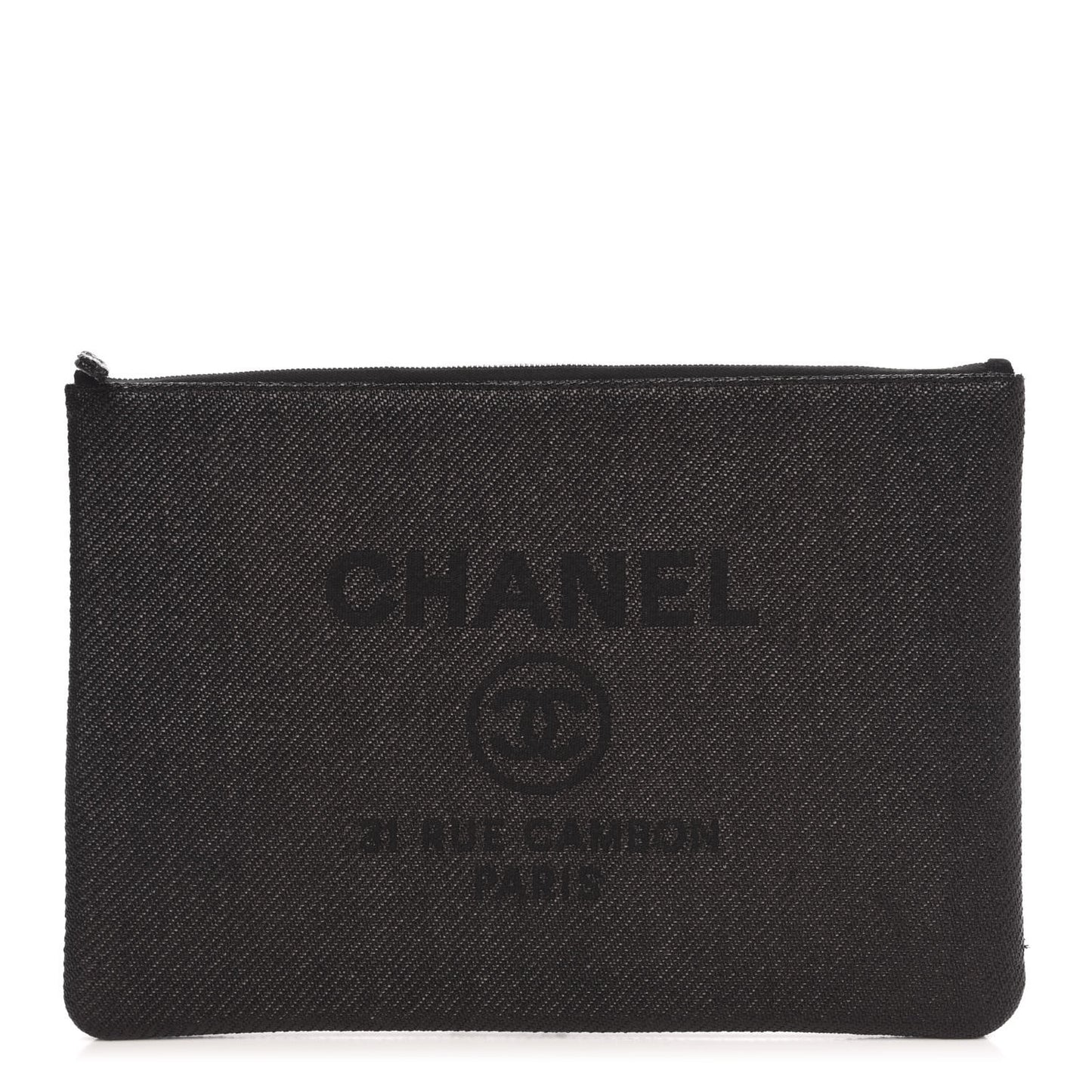 Canvas Large Deauville Pouch Black