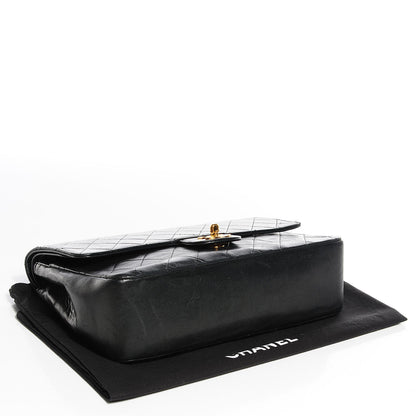Chanel Lambskin Medium Mademoiselle Chain Double Flap Black 4 of 10