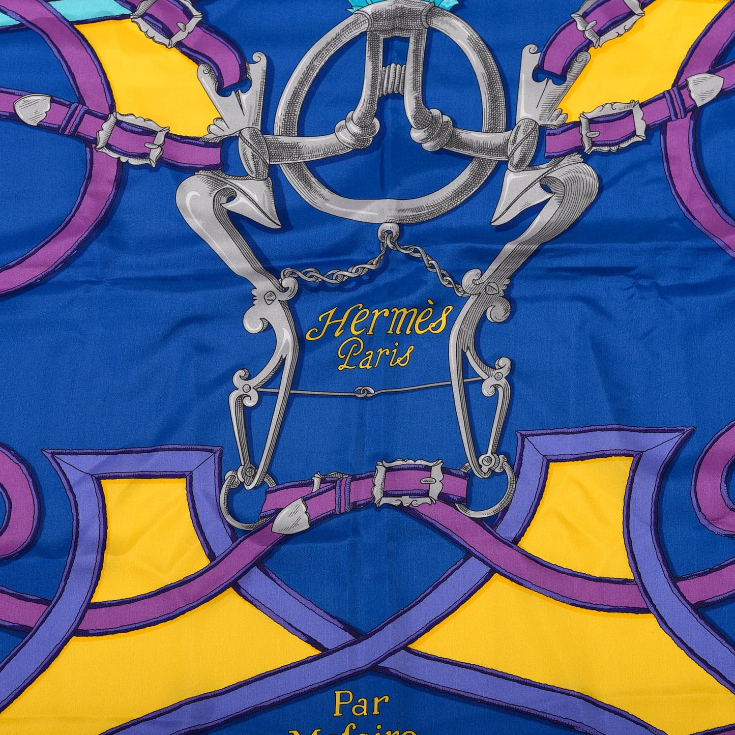 Cashmere Silk L'Instruction Du Roy Shawl 140 Caban Cobalt Turquoise