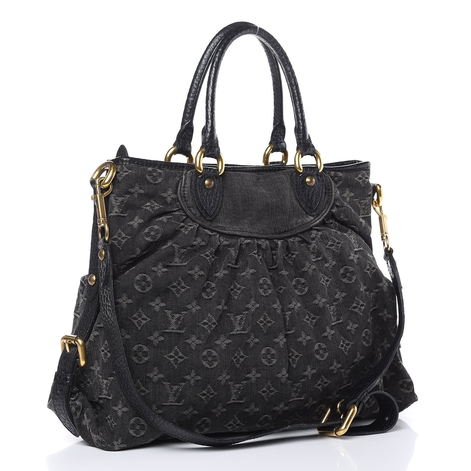Louis Vuitton Denim Neo Cabby GM Black 3 of 13