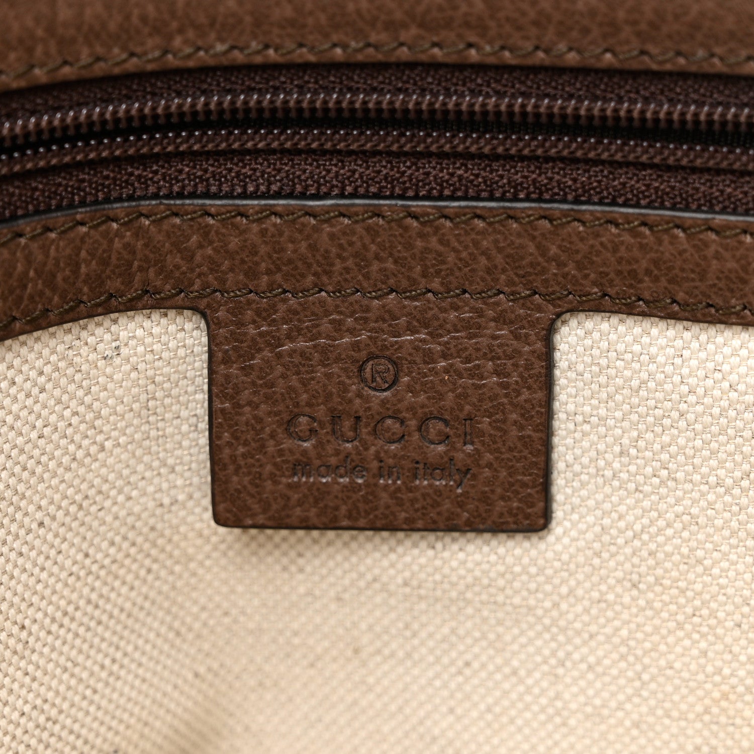 Gucci GG Supreme Monogram Web Toiletry Case Brown 6 of 7