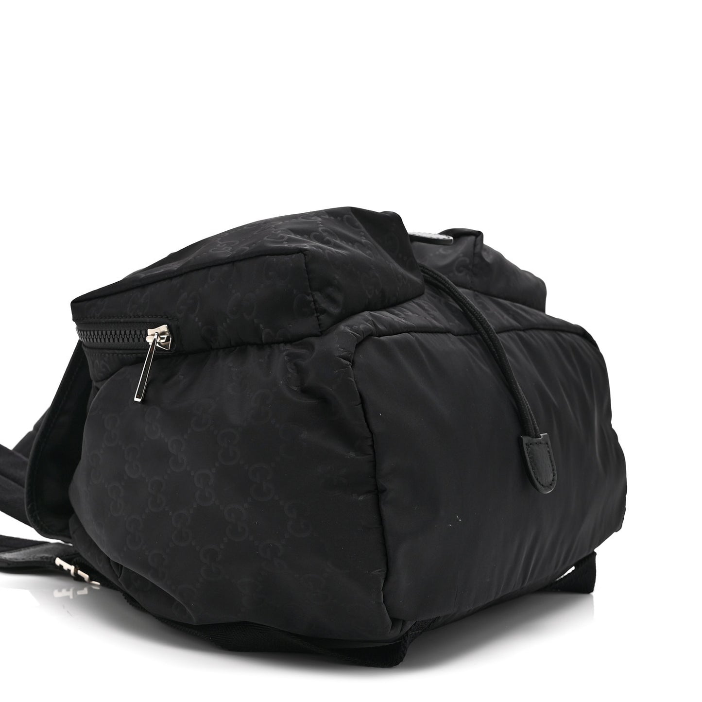 Nylon Monogram Medium Light Single Buckle Backpack Black
