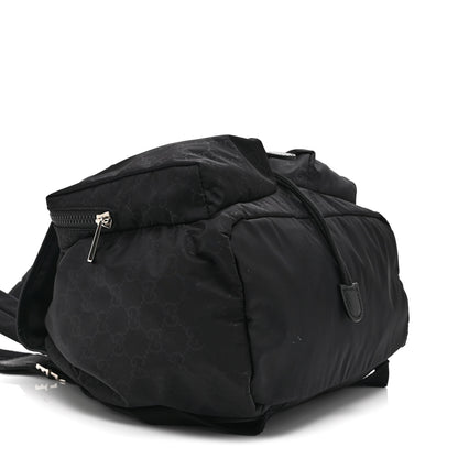 Gucci Nylon Monogram Medium Light Single Buckle Backpack Black 10 of 11
