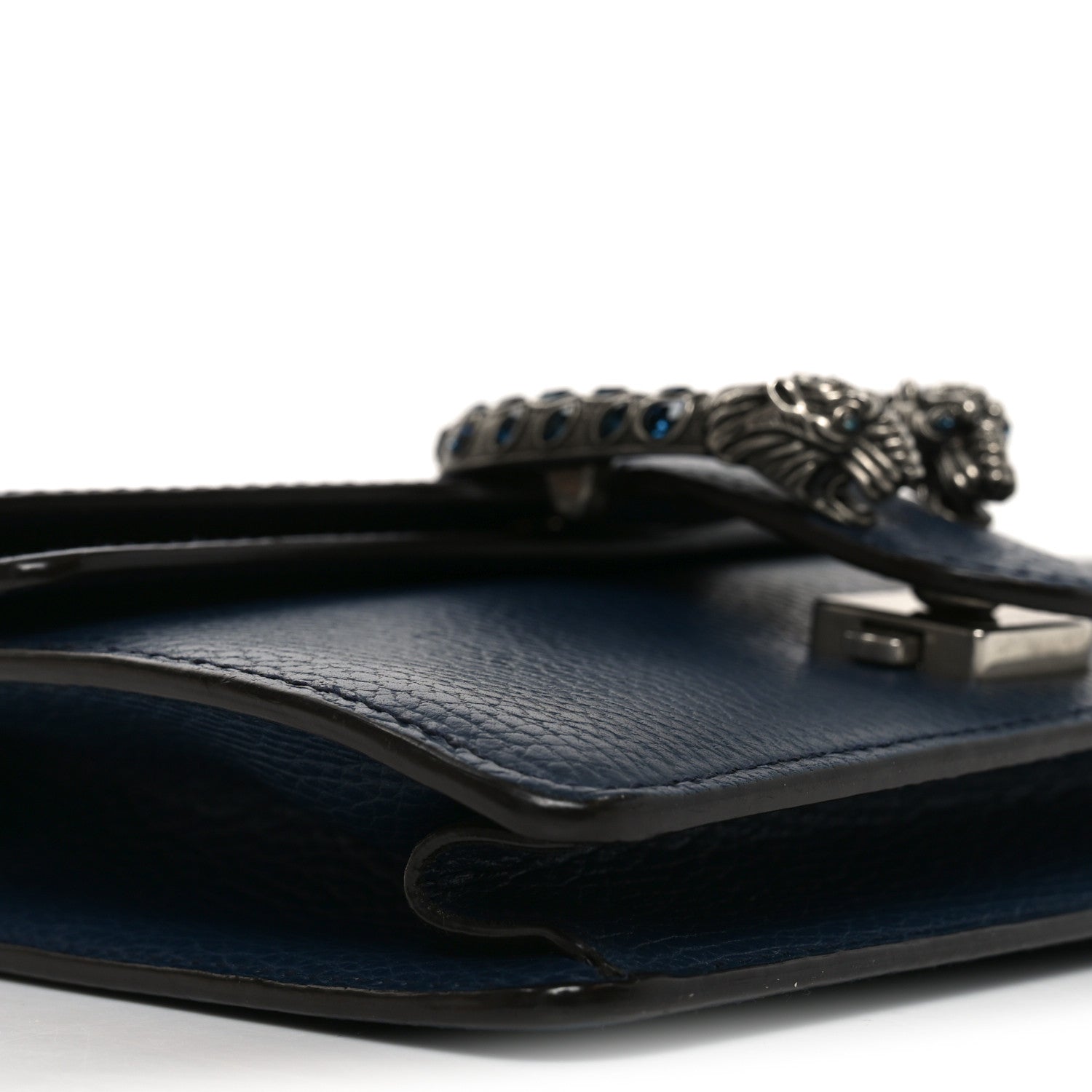 Gucci Dollar Calfskin Crystal Mini Dionysus Shoulder Bag Blue