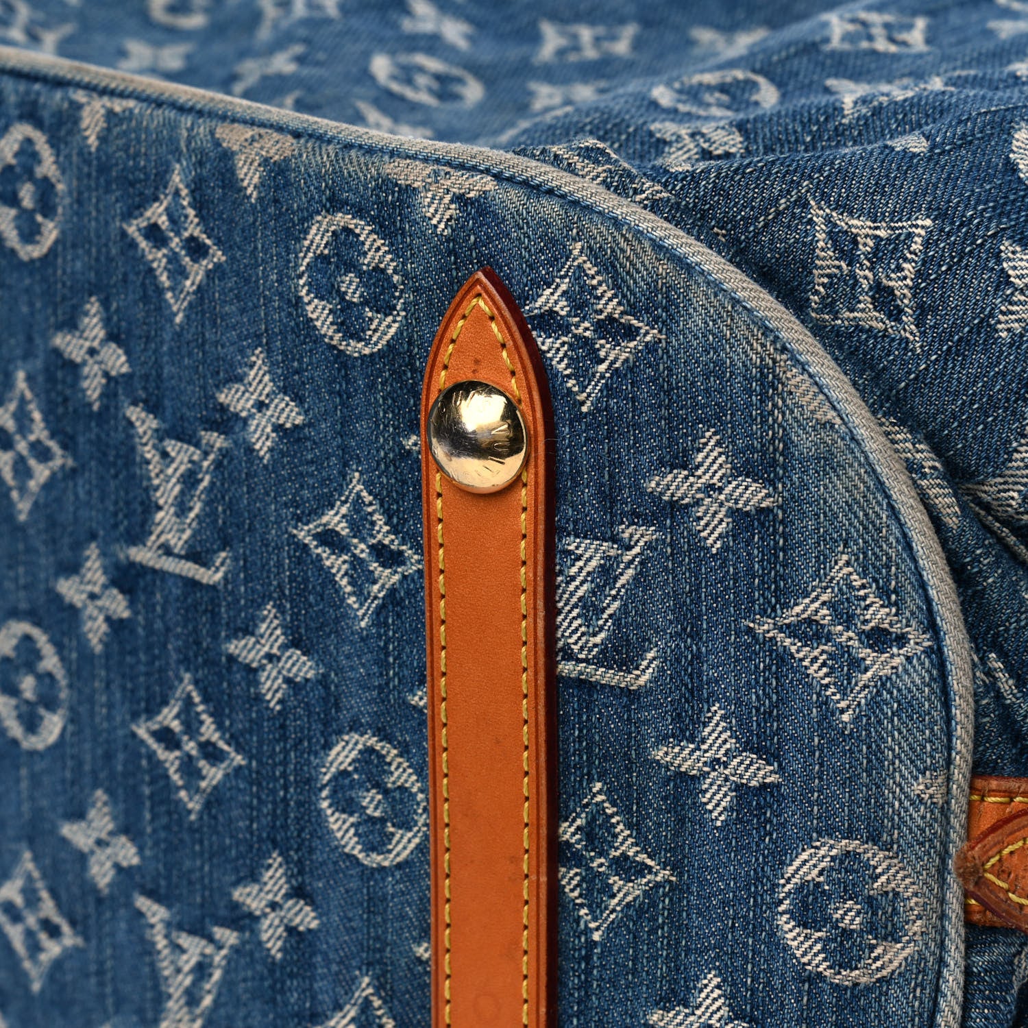 Louis Vuitton Denim Mahina XL Blue 9 of 21