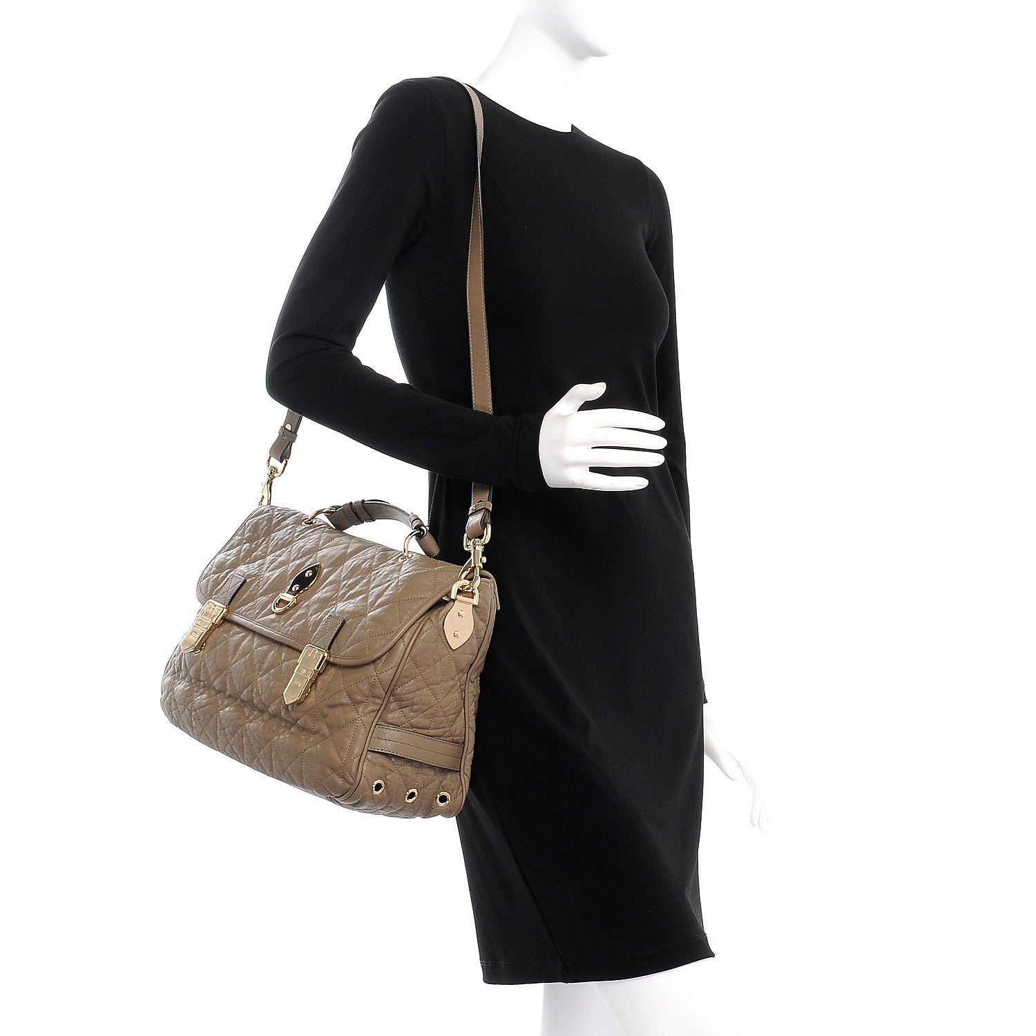 Mulberry Nappa Quilted Oversized Tillie Satchel Birds Nest 2 of 12