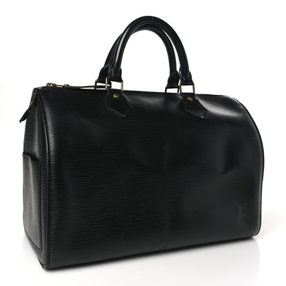 Louis Vuitton Epi Speedy 30 Black 3 of 13