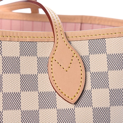 Louis Vuitton Damier Azur Neo Neverfull MM Rose Ballerine 12 of 16