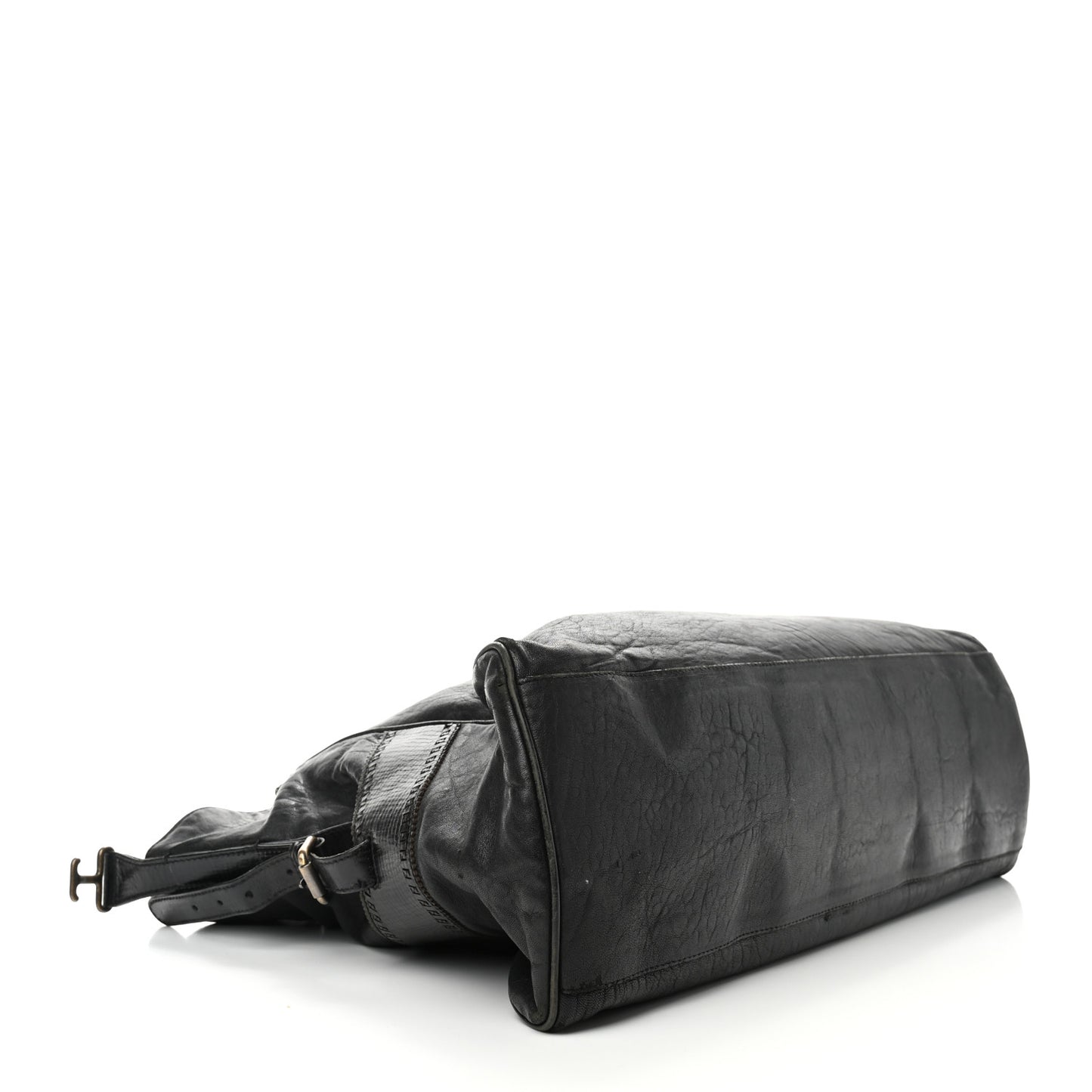 Distressed Lambskin Large Bag De Jour Tote Black
