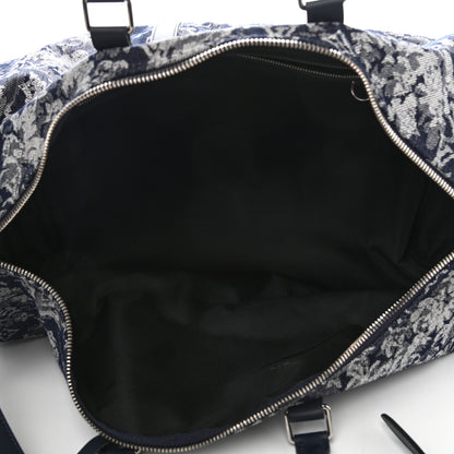 Louis Vuitton Monogram Tapestry Keepall Bandouliere 50 Bleu 4 of 8