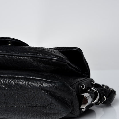 Chanel Distressed Lambskin Small Lady Braid Flap Black 13 of 13