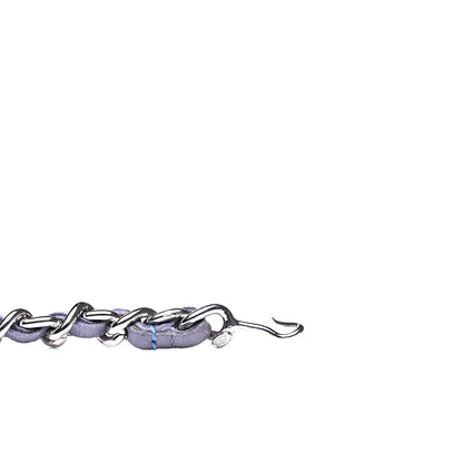 Chanel Lambskin Chain Logo Belt Silver Purple 11 of 11