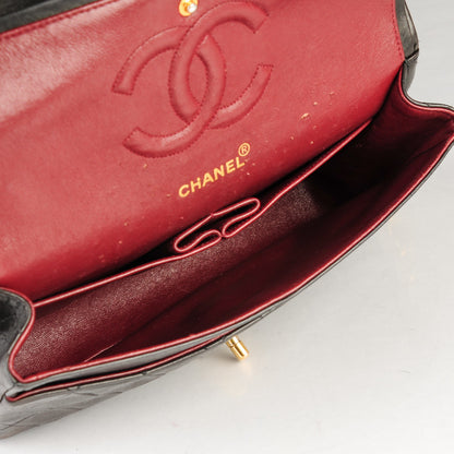 Chanel Lambskin Quilted Medium Double Flap Black 5 of 8