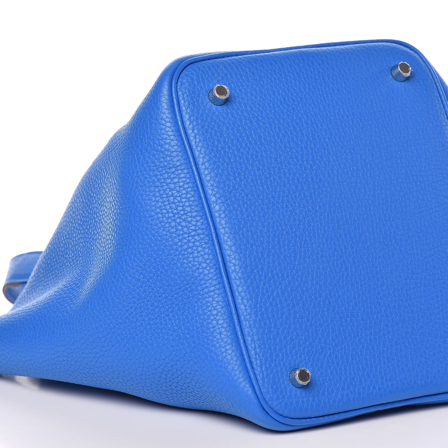 Taurillon Clemence Picotin Lock 22 MM Bleu Hydra