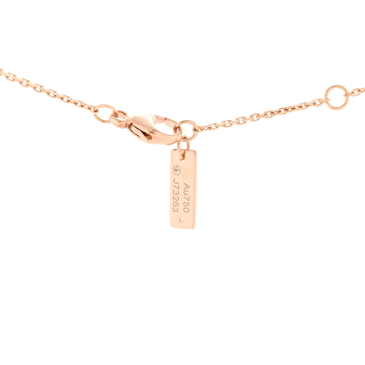 18K Rose Gold Diamond Baby Move Necklace