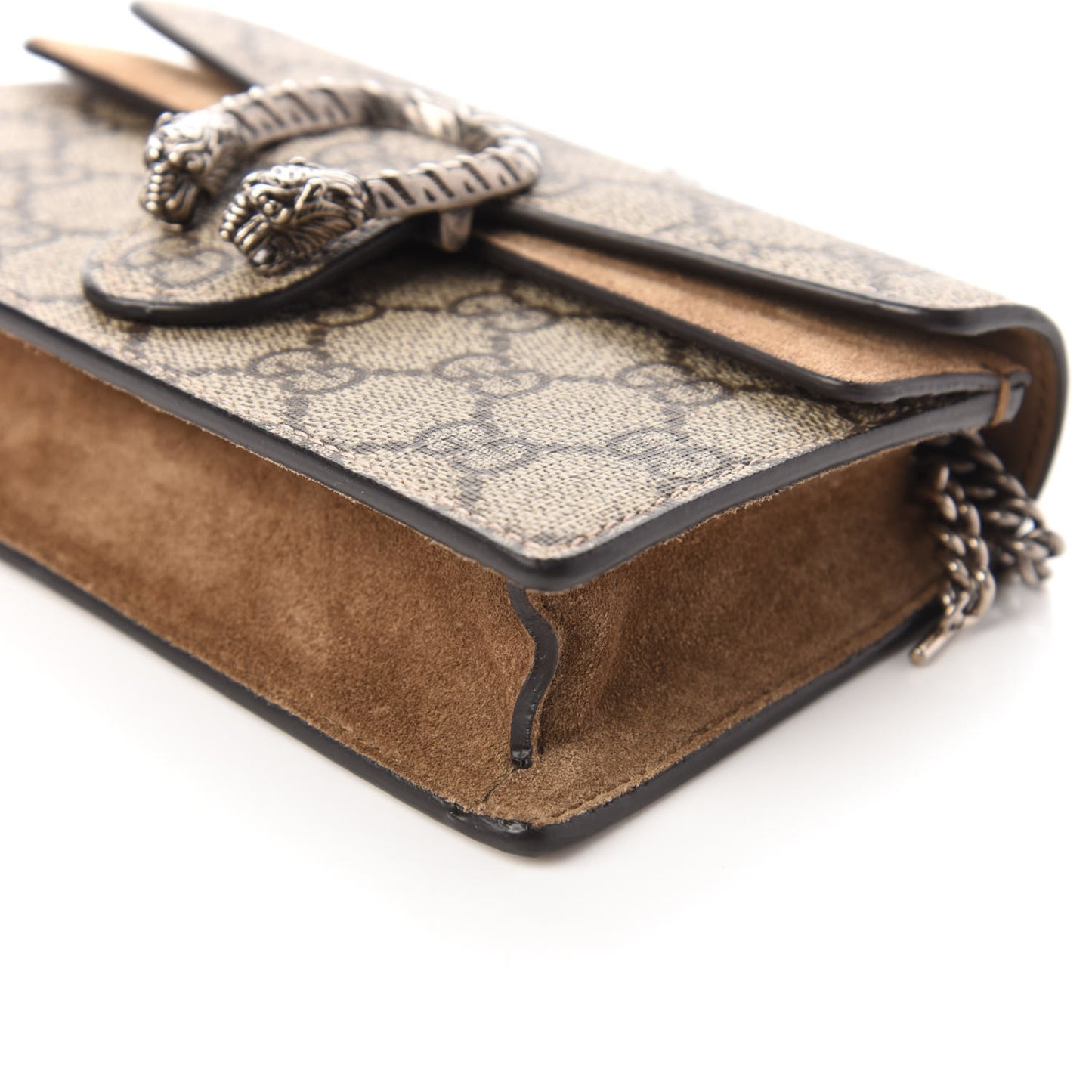 GG Supreme Monogram Super Mini Dionysus Shoulder Bag Taupe