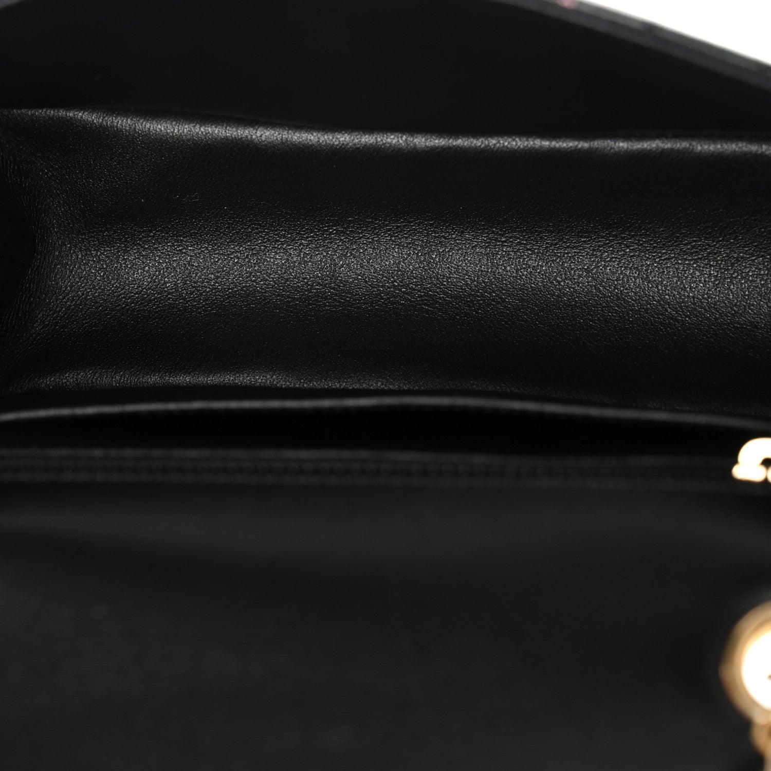 Chanel Calfskin Crocodile Embossed Graffiti 2.55 Mini Cocodile Reissue Flap Black Pink 5 of 11