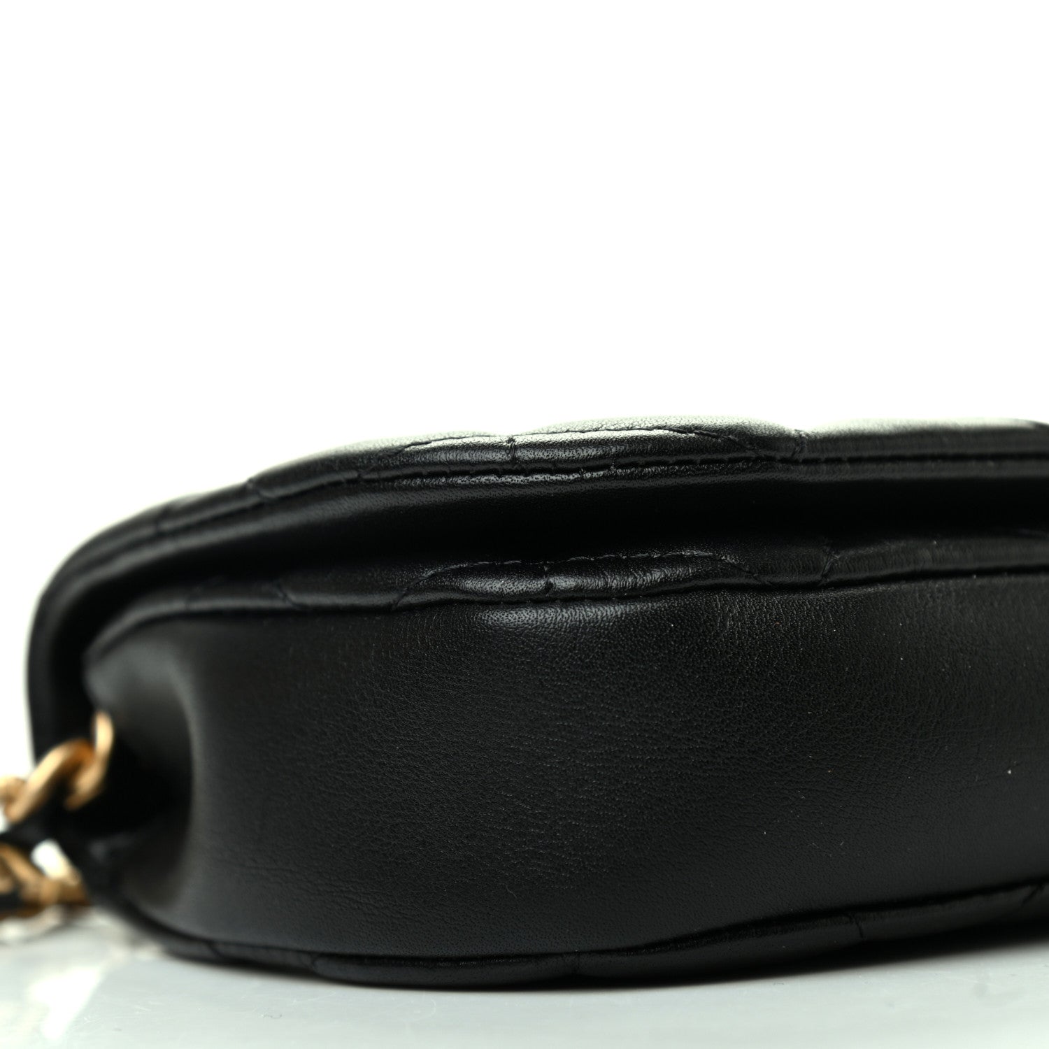 Chanel Calfskin Quilted Coco Mail Clutch With Chain Black 9 of 10