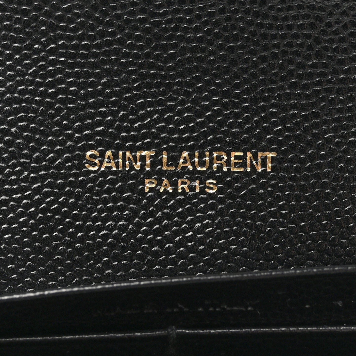 Grain De Poudre Matelasse Chevron Monogram Flap Wallet Black