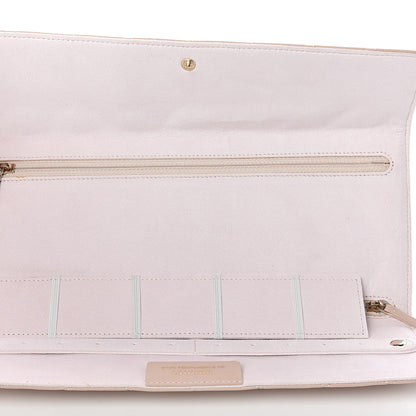 Chanel Lambskin Quilted Reissue Tri Fold Jewelry Case Light Beige 10 of 10