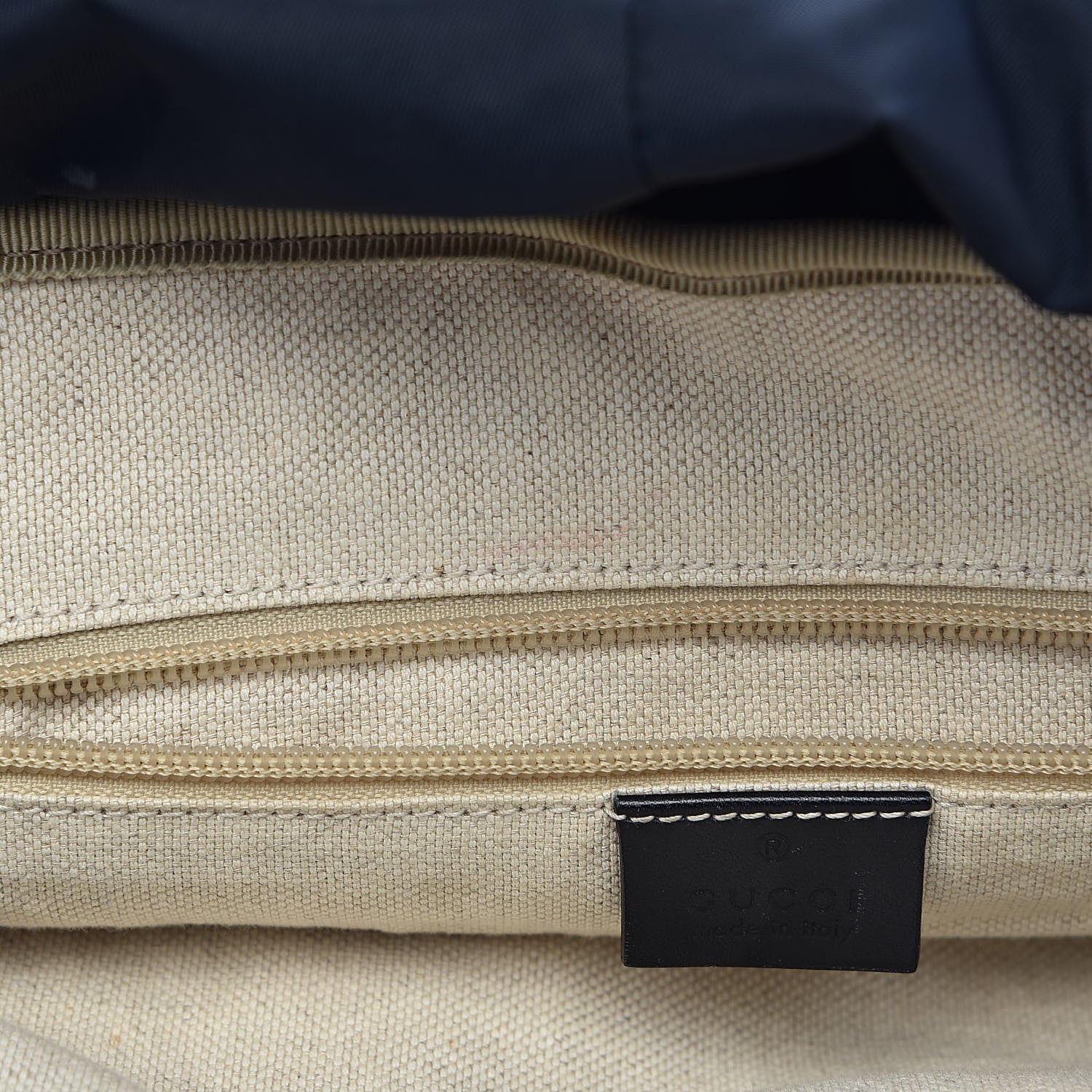 Gucci GG Supreme Monogram Medium Single Buckle Backpack Navy 6 of 11