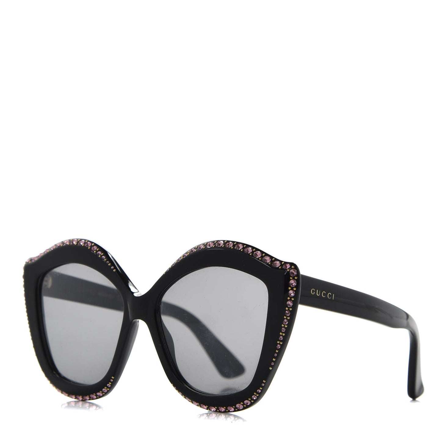 Crystal Cat Eye GG0118S Sunglasses Black
